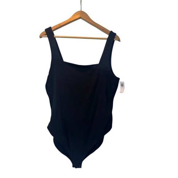 NWT Old Navy Black Bodysuit | Size XL | Sleeveless Scoop Neck One-Piece - Picture 1 of 3